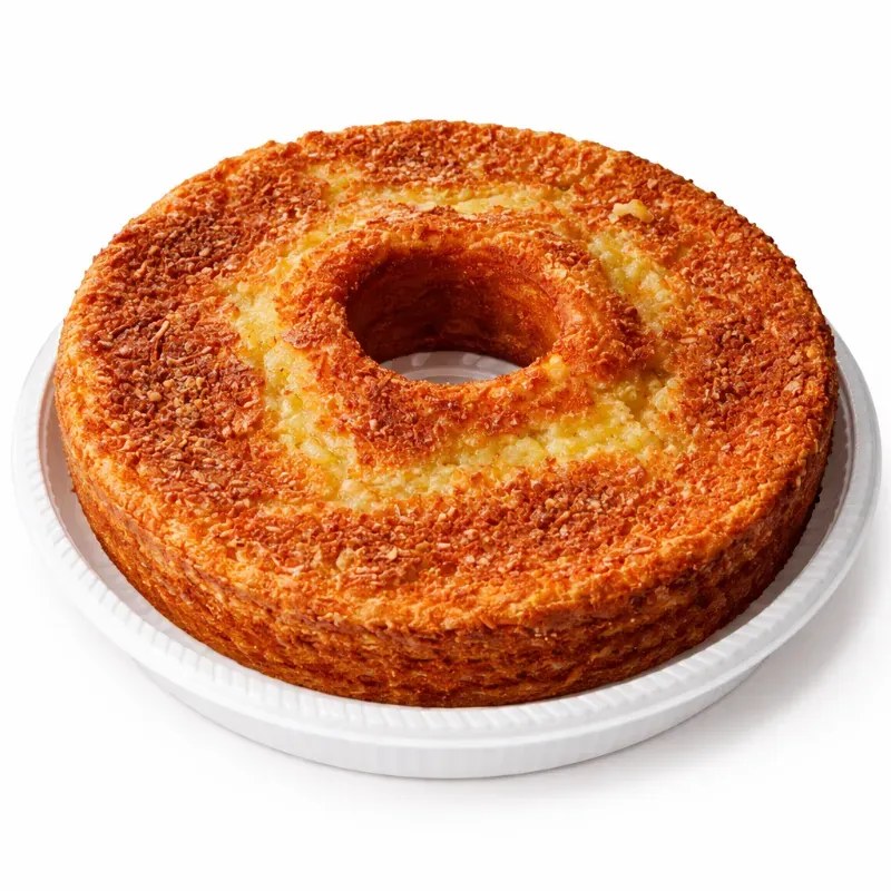 Bolo de Fubá Cremoso com Parmesão
