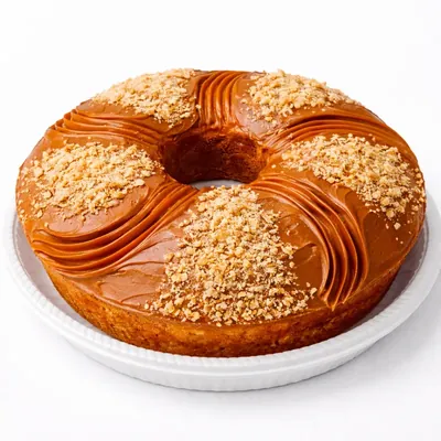 Bolo de Nozes com Doce de Leite