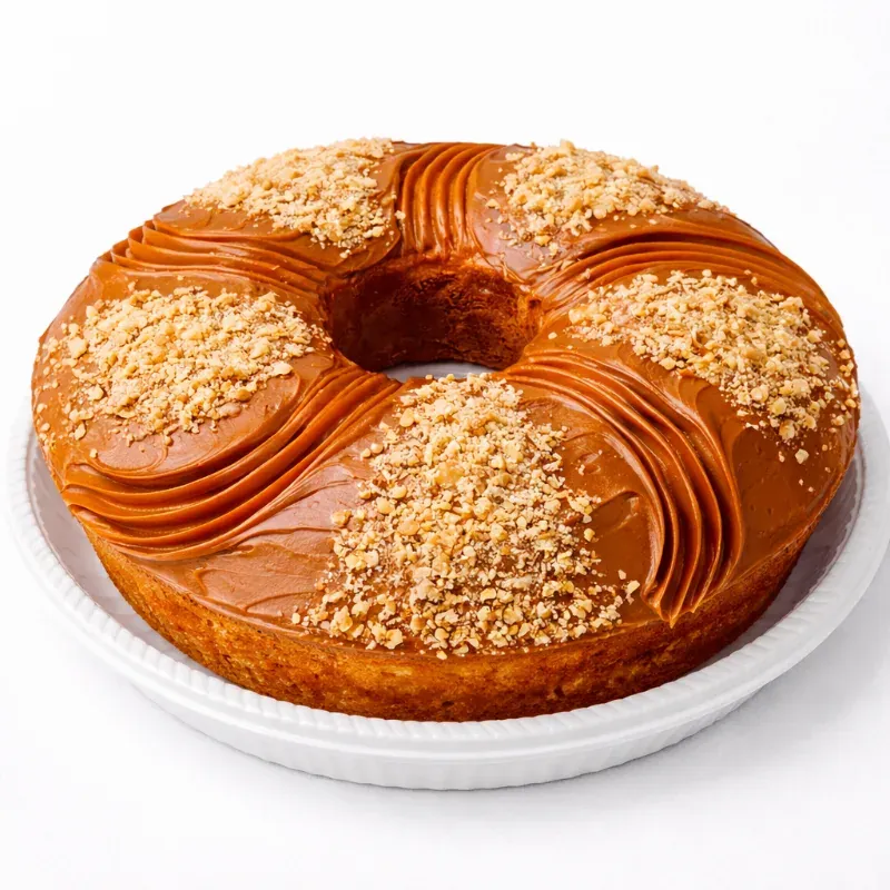 Bolo de Nozes com Doce de Leite
